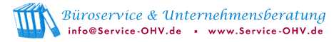 B&uuml;roservice und Unternehmensberatung - Service rund um Ihr B�ro